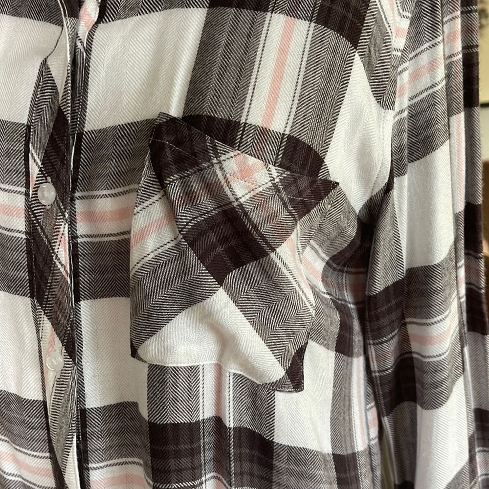 Rails Plaid Button Up Small S Euc - image 2